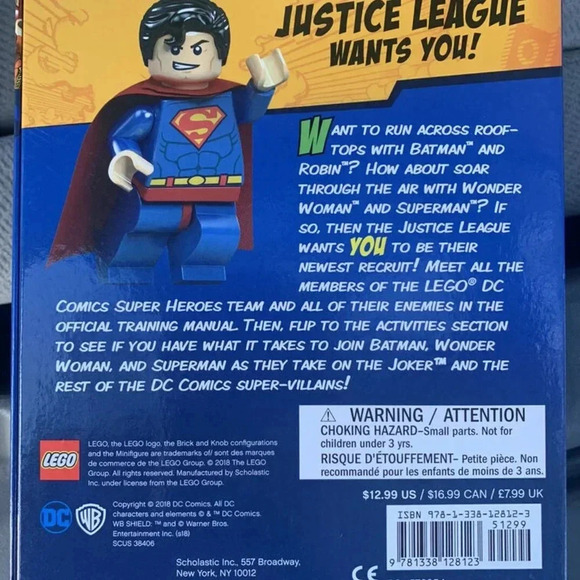 NEW Lego Super Heroes The Official Justice League Training Manual & Mini Figure - Picture 4 of 4